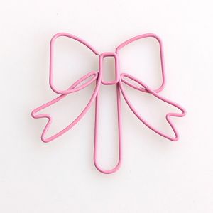 bowknot decorative paper clips, fun shaped paper clips