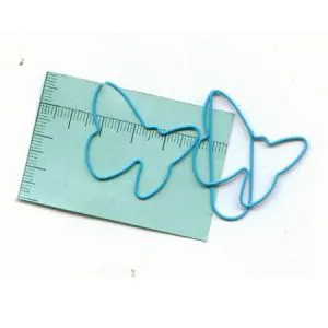 butterfly shaped paper clips, insect decorative paper clips