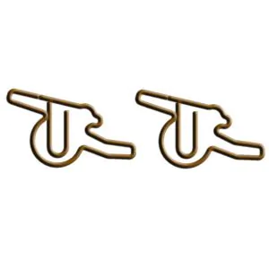 cannon decorative paper clips, fun shaped paper clips