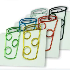 creative cup shaped paper clips, cute decorative paper clips