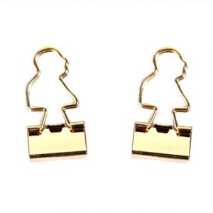 custom gold binder clips, cute decorative binder clips