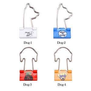 dog decorative binders clips, custom binder clips with prints
