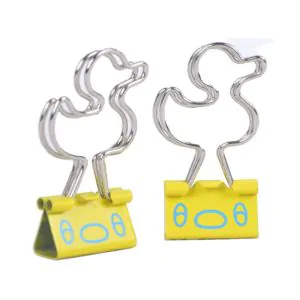duck decorative binder clips, custom binder clips
