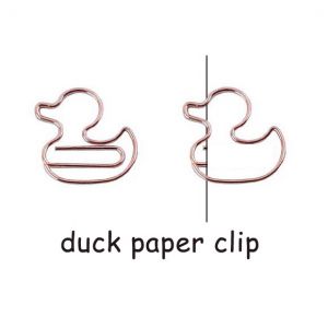 duck decorative paper clips, poultry shaped paper clips