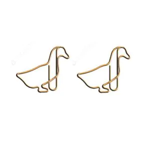 duck decorative paper clips, animal shaped paper clips
