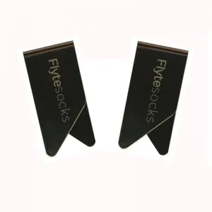 etching flat metal paper clips, logo promotional paper clips