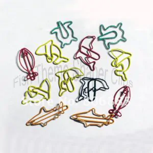 fish shaped paper clips, aquarium decorative paper clips
