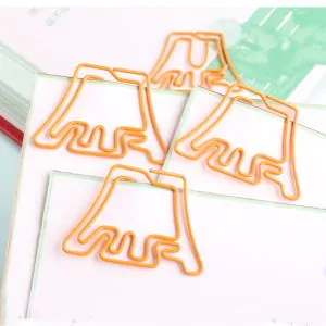 Fujisan shaped paper clips, Mount Fuji decorative paper clips