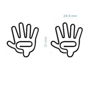 hand shaped paper clips, cute decorative paper clips