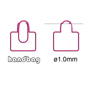 handbag shaped paper clips, fun promotional paper clips