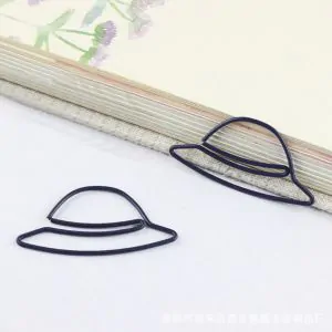 sunhat shaped paper clips, fancy decorative paper clips