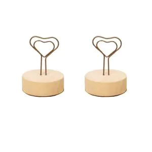 antique memo clips, memo holders with heart shape on the top