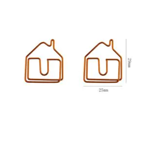 house shaped paper clips, decorative paper clips