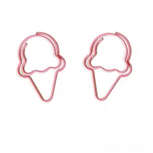 ice cream shaped paper clips