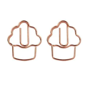 ice cream decorative paper clips, gold paper clips