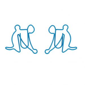 cartoon mouse decorative paper clips, mouse shaped paper clips