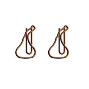 custom shaped paper clips in Kisses logo, advertising paper clips