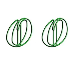 letter o shaped paper clips, cute decorative paper clips