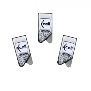 logo promotional paper clips, printed flat metal paper clips