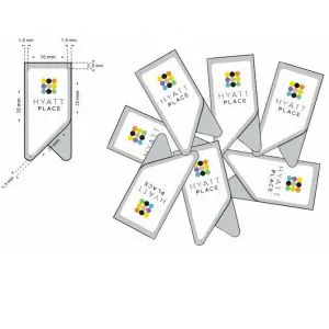 custom printed flat paper clips, promotional paper clips