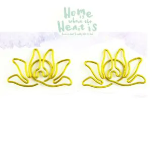 lotus shaped paper clips, decorative paper clips
