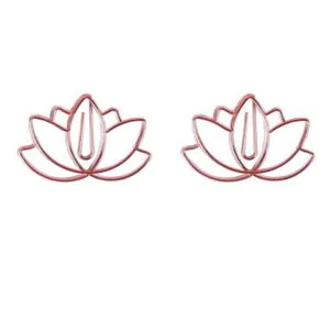 lotus shaped paper clips, flower decorative paper clips