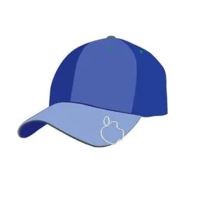 Macintosh apple hat brim clips, custom hat clips