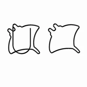 Manta Shaped Paper Clips, Fish Decorative Paper Clips