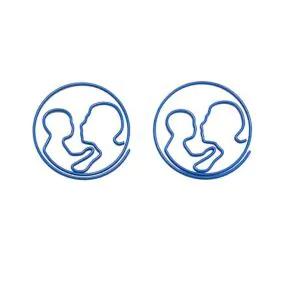 maternal love decorative paper clips, fun shaped paper clips