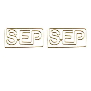 shaped paper clips in abbreviated month names, SEP paper clips