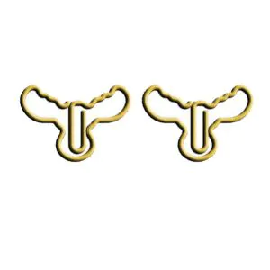 moose animal shaped paper clips, cute decorative paper clips