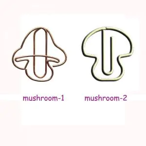 mushroom decorative paper clips, fun shaped paper clips