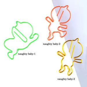 cute baby decorative paper clips, fun shaped paper clips