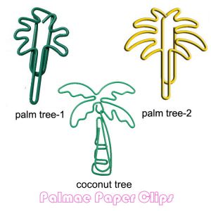 palmae tree shaped paper clips, fun decorative paper clips