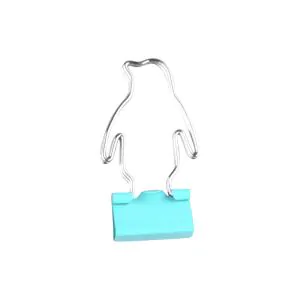 penguin decorative binder clips, custom binder clips