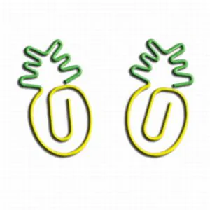 cute pineapple shaped paper clips, fancy decorative paper clips