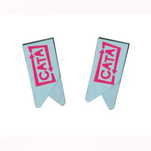 printed promotional paper clips, logo flat metal paper clips