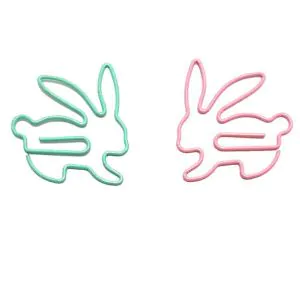 rabbit animal shaped paper clips