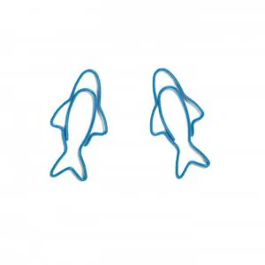 sardine shaped paper clips, decorative fish paper clips