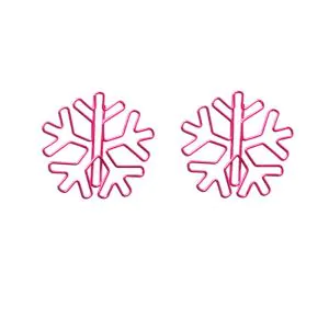 snowflake decorative paper clips, shaped paper clips