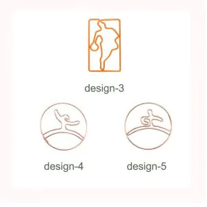 sports logo shaped paper clips, cute decorative paper clips