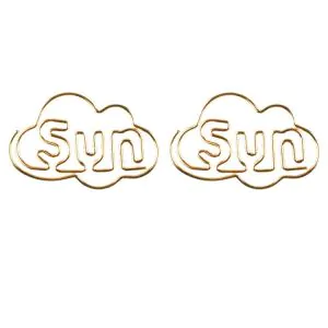 shaped paper clips in weekday abbreviations, Sun paper clips, Sunday paper clips