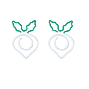 cute turnip decorative paper clips, fun shaped paper clips