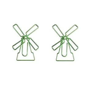 windturbine shaped paper clips, decorative paper clips