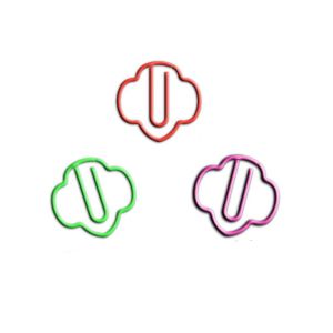 trombones en forme de trèfle, jolis trombones décoratifs en forme de feuille