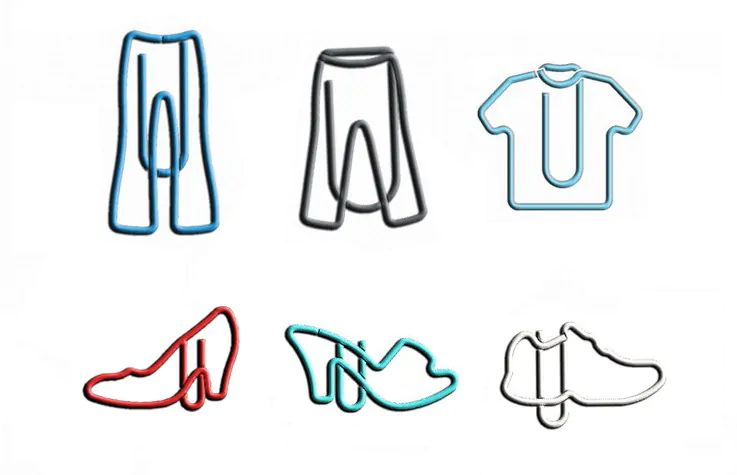 clothes shaped paper clips