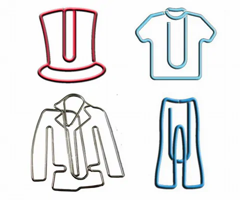 clothing decorative paper clips, fun promotional paper clips