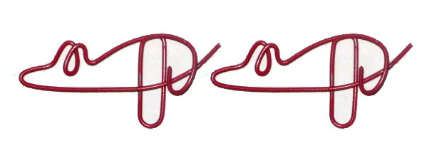 Mouse-shaped paper clips in spray paint